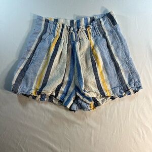 Indigo Rein Linen Blend Shorts Bundle Size L (2 Pair) Lightweight Summer Rayon